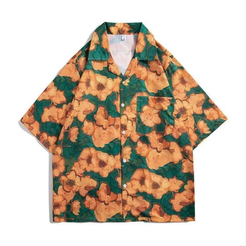 Vintage flower shirt short sle - đánh giá và giá Vintage Hawaiian Floral Shirt