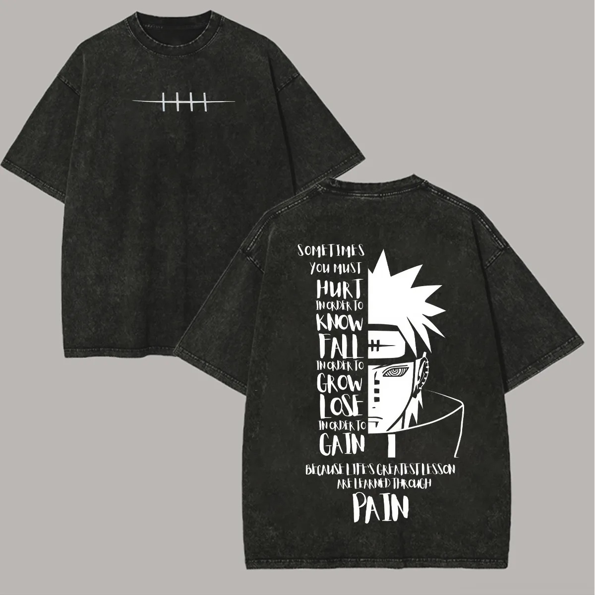 Naruto Shisui Uchiha T Shirt M - đánh giá và giá Acid Wash Vintage Graphic T Shirt
