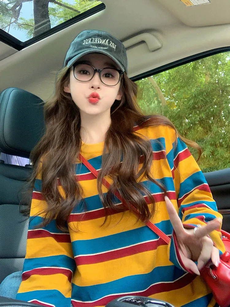 Women Color Block Striped Long - đánh giá và giá T-Shirts