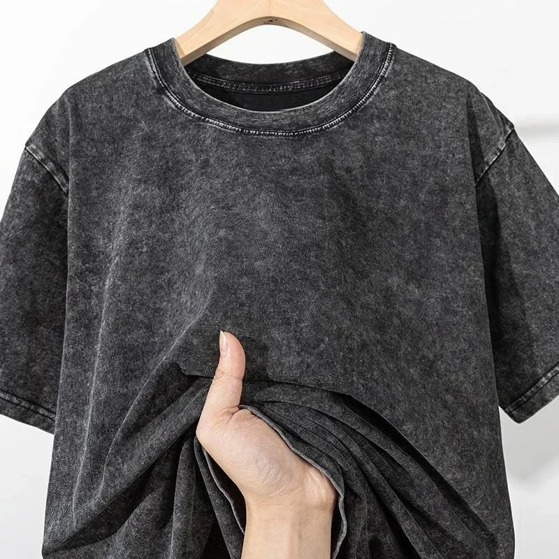 Vintage Gym Rat T-Shirt Loose  - đánh giá và giá Acid Wash Vintage Graphic T Shirt