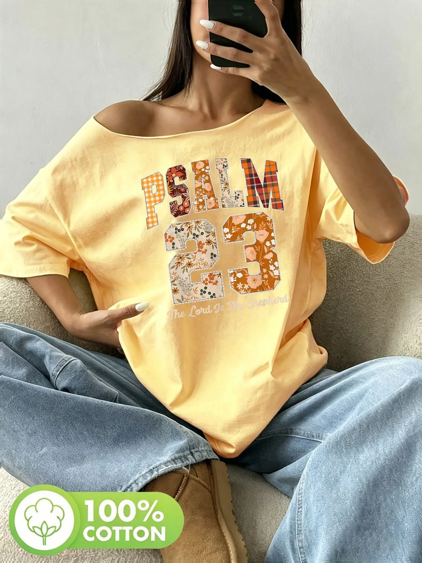 100% Cotton Plus Size Floral P - đánh giá và giá T-Shirts