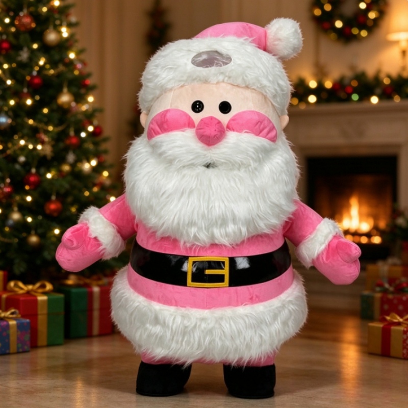 Pink Santa Claus Inflatable Ma - đánh giá và giá Suits