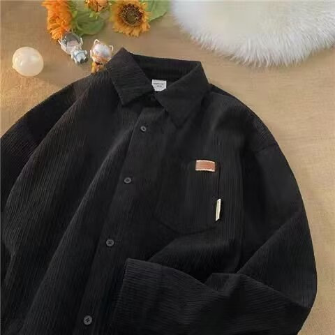 Men's Corduroy Shirt Solid Col - đánh giá và giá Corduroy Button Up Shirt Men